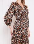 Коричневое платье с леопардовым принтом от Vero Moda