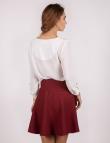 Бордовая юбка из французского трикотажа