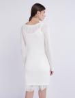 Вязаное белое платье от J&K