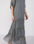 Удобное платье Made in Italy серого цвета
