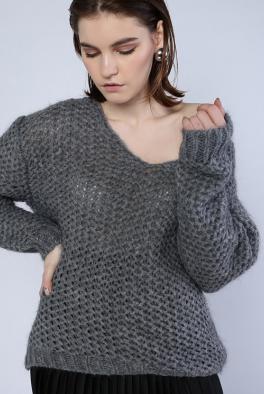Свитер Темно-серый свитер Altamira крупной вязки