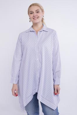Рубашка Свободная рубашка-туника Stella Milani в полоску