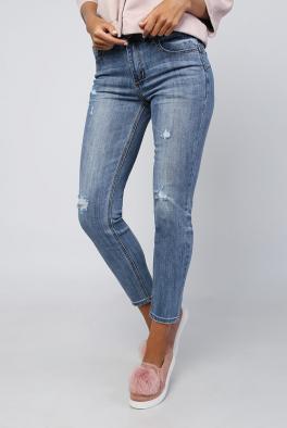 Джинсы Потертые светлые джинсы от MISS BON BON