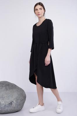 Платье Черное платье Stella Milani из хлопка