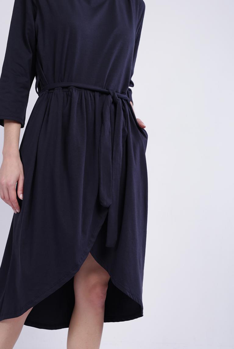 Темно-синее платье Stella Milani из хлопка