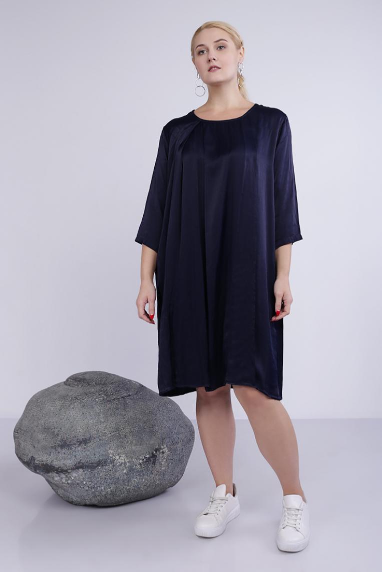 Легкое платье от Stella Milani темно-синего цвета