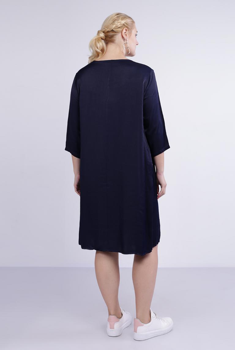 Легкое платье от Stella Milani темно-синего цвета