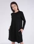 Черное платье от Ada Gatti с длинным рукавом