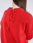 Красный свитер Ada Gatti на декоративной шнуровке