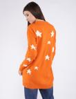 Оранжевый свитер Ada Gatti со звездами