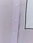 Сиреневая свободная блузка с рисунком от SETRE