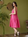 Свободный сарафан-платье цвета фуксии от Pink Black