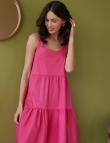 Свободный сарафан-платье цвета фуксии от Pink Black