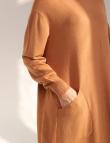 Стильное платье коричневого цвета от E-Woman
