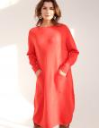 Стильное платье морковного цвета от E-Woman