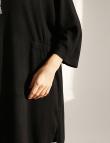 Черное платье свободного кроя от E-Woman