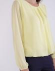Лёгкая блуза лимонного цвета Coolples Moda 
