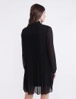 Короткое плиссированное платье Coolples Moda черное