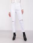Белые джинсы мом от Angelica 