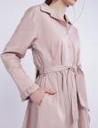 Розовое платье Stella Milani из хлопка с поясом