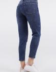 Классические укороченные джинсы синего цвета от Miss Bon Bon