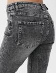 Укороченные серо-черные джинсы от Miss Bon Bon