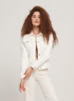 Джинсовка Джинсовая куртка белого цвета от Premium