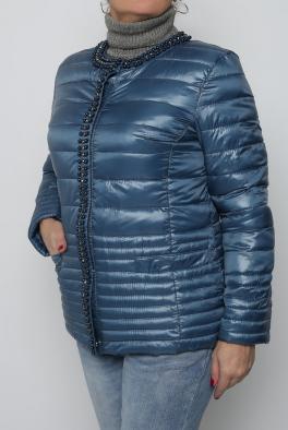 Джинсовка Дутая куртка W Collection голубого цвета