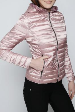 Джинсовка Розовая куртка W Collection с капюшоном
