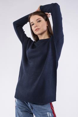 Свитер Темно-синий свитер Ada Gatti на декоративной шнуровке