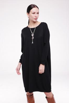 Платье Трикотажное платье черного цвета от E-Woman
