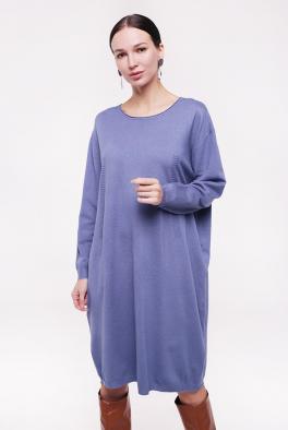 Платье Трикотажное платье синего цвета от E-Woman