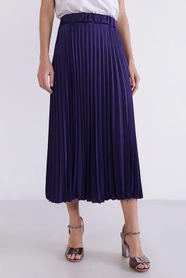 Юбка Плиссированная юбка Coolples Moda фиолетовая