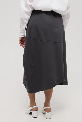 Юбка Темно-серая юбка с вырезом от Stella Milani