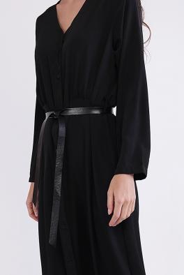 Платье Длинное платье в пол на пуговицах Coolples Moda черное