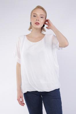 Блузка Широкая блуза Fashion белая