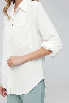 Блузка Белая удлиненная блузка от Z ONE