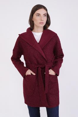 Пальто Полупальто с капюшоном от Fashion Moda