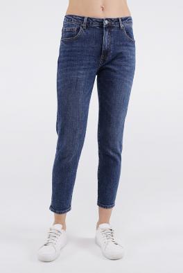 Джинсы Классические укороченные джинсы синего цвета от Miss Bon Bon
