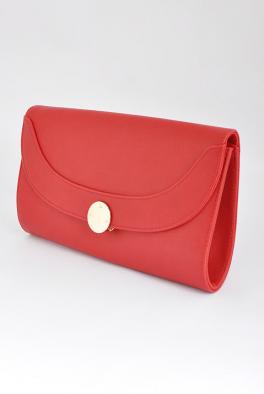 Сумка Красная сумка-клатч SODA на застежке