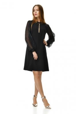 Платье Черное платье с длинными рукавами