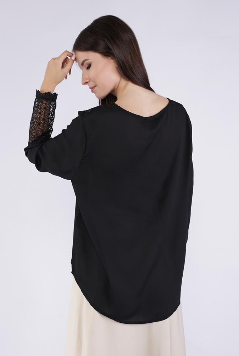 Стильная блуза Ada Gatti черного цвета