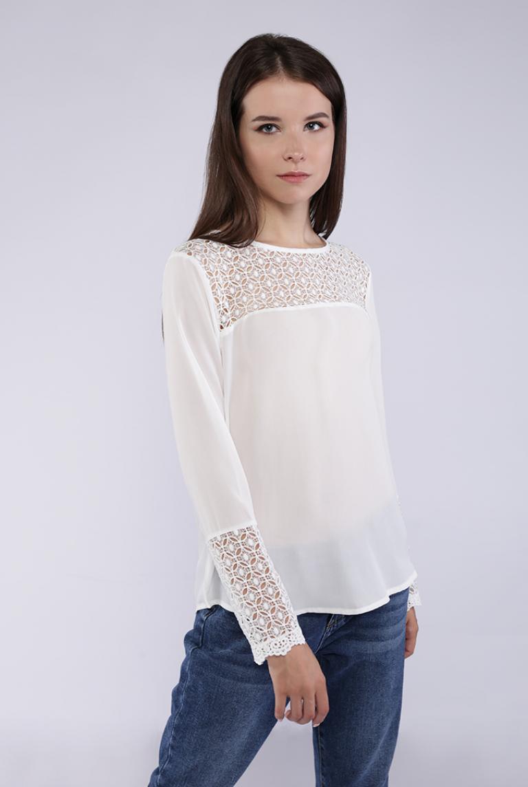 Стильная блуза Ada Gatti белого цвета