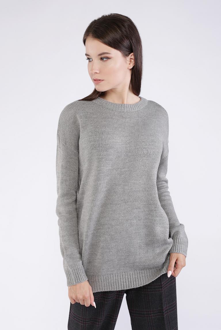 Серый свитер Ada Gatti на декоративной шнуровке