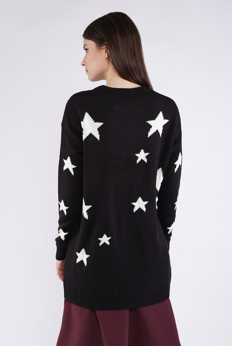 Черный свитер Ada Gatti со звездами