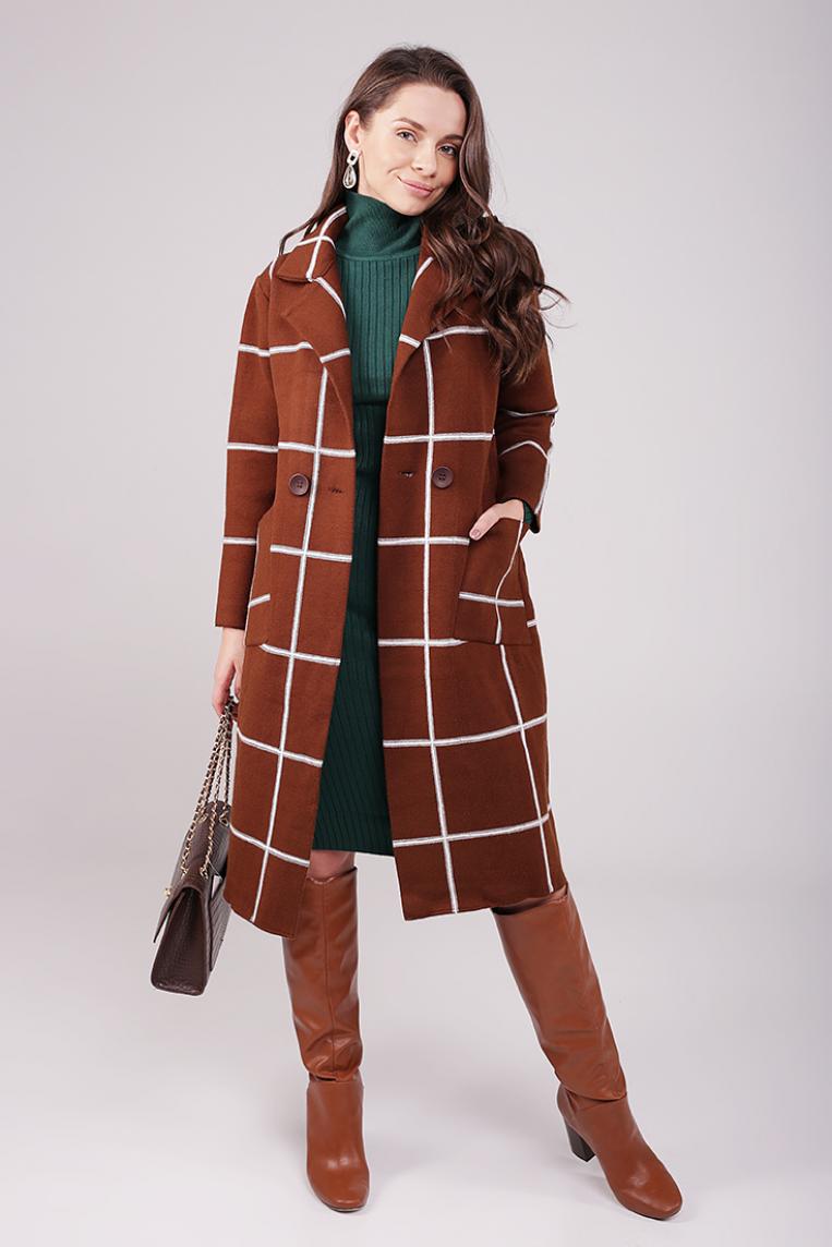 Пальто коричневого цвета от California & Miss