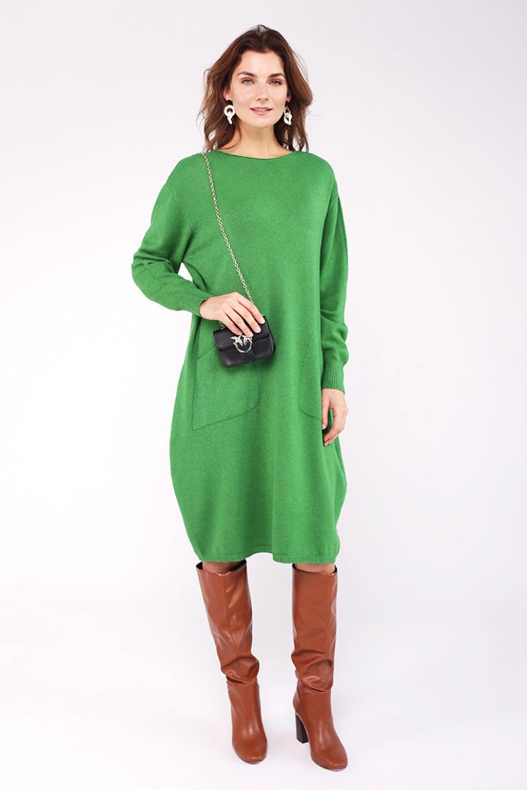 Стильное платье зеленого цвета от E-Woman