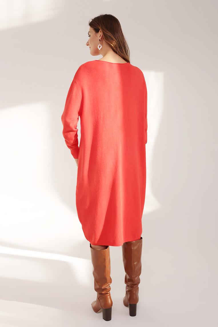 Стильное платье морковного цвета от E-Woman