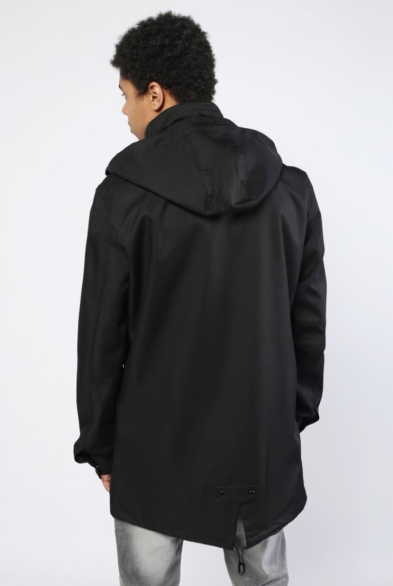 Черная куртка Just Key с капюшоном