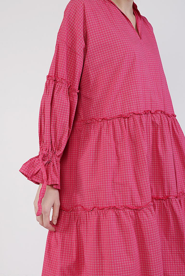Розовое платье Wendy Trendy в клетку